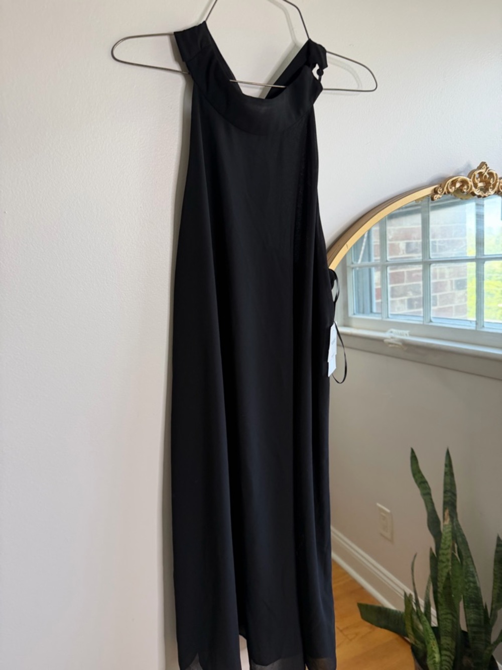 Nordstrom Black Halter Maxi Dress
